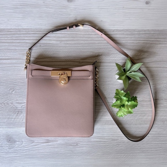 MICHAEL KORS hamilton leather messenger crossbody bag NWT - Picture 1 of 11